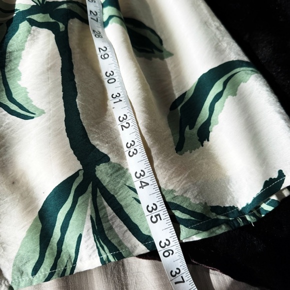 Tropical Leaves Short Sundress Sleeveless Size Small - Picture 5 of 10